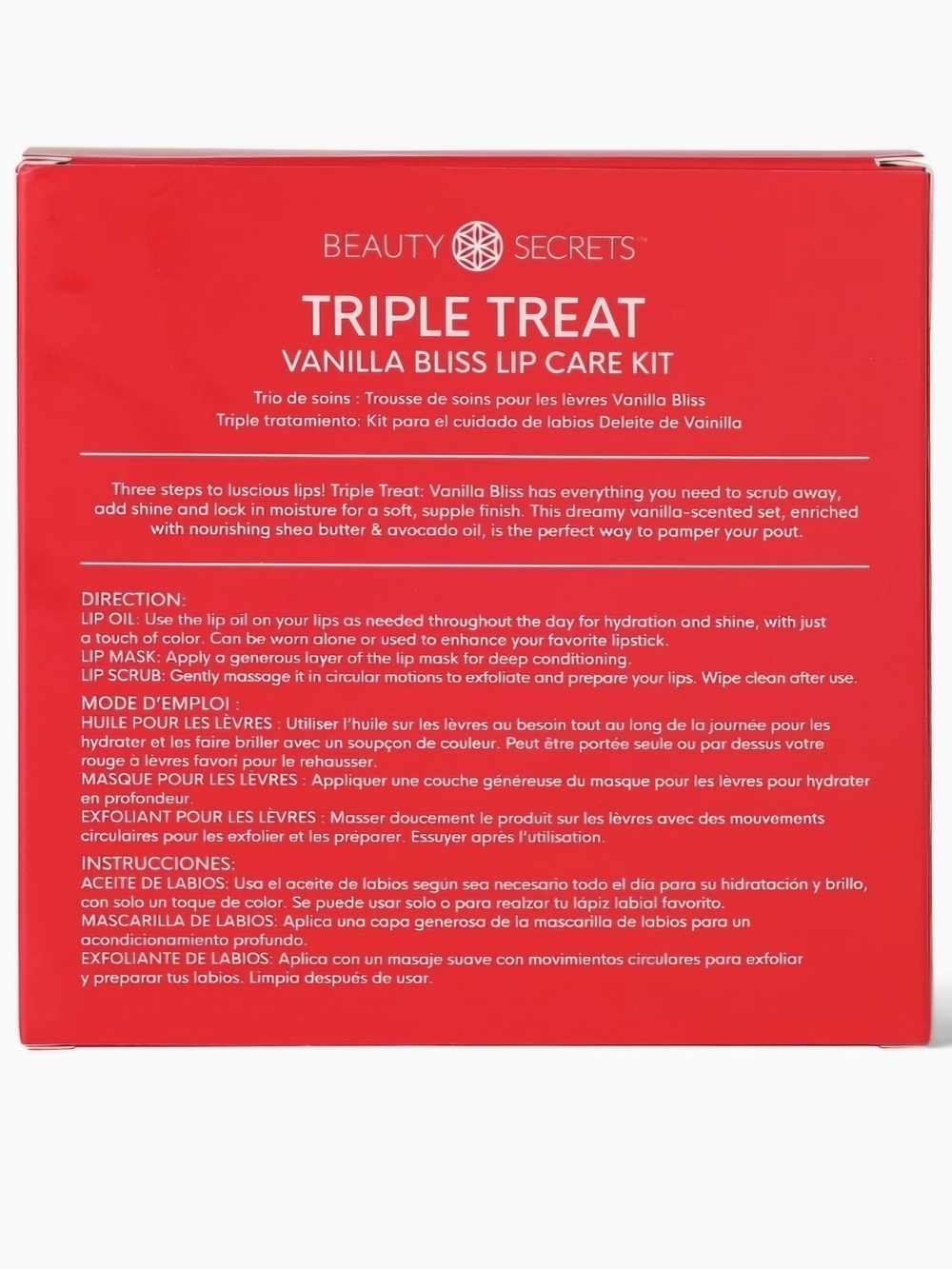 Triple Treat Vanilla Bliss Lip Care Kit - SINGLE (qty 1) - Picture 2 of 9